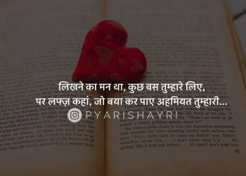 लिखने का मन था